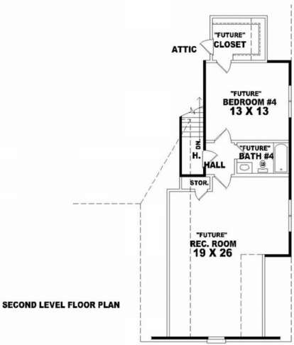 Floorplan 2 for House Plan #053-01850