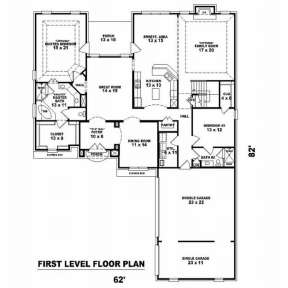 Floorplan 1 for House Plan #053-01858