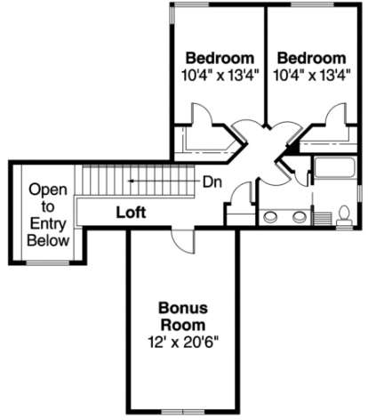 Floorplan 2 for House Plan #035-00306