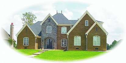 4 Bed, 4 Bath, 4183 Square Foot House Plan - #053-01861