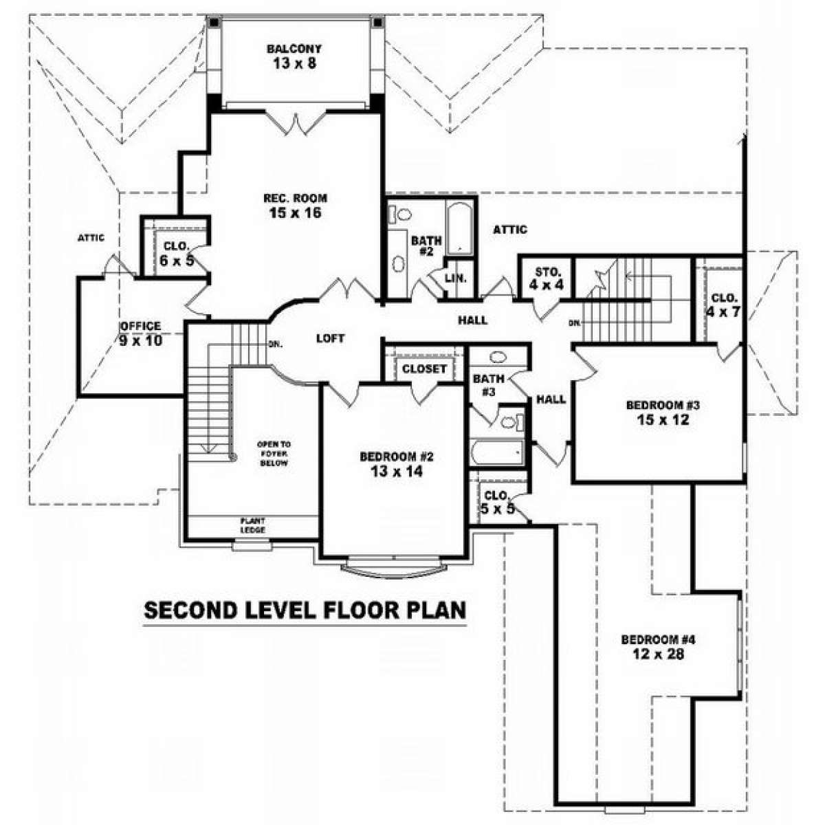 Floorplan 2 for House Plan #053-01862