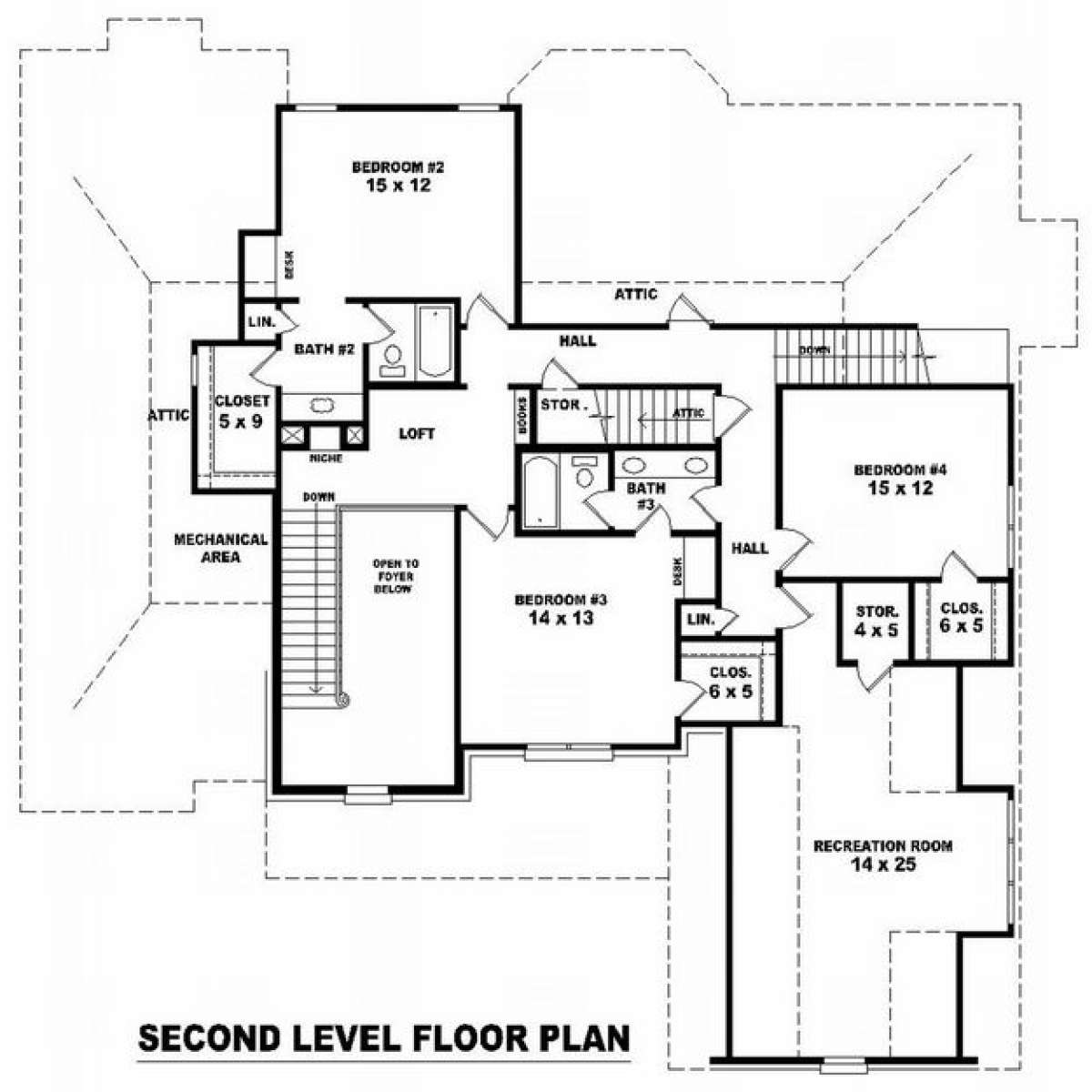 Floorplan 2 for House Plan #053-01863