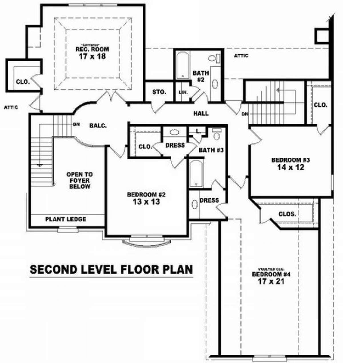 Floorplan 2 for House Plan #053-01864