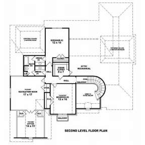 Floorplan 2 for House Plan #053-01865