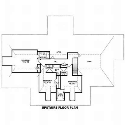 Floorplan 2 for House Plan #053-01868