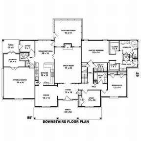 Floorplan 1 for House Plan #053-01870
