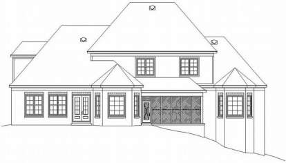 Traditional House Plan #053-01871 Elevation Photo