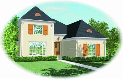 French Country House Plan #053-01874 Elevation Photo
