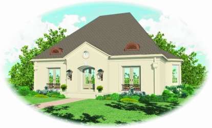 French Country House Plan #053-01875 Elevation Photo