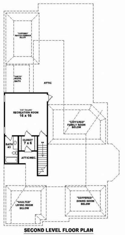 Floorplan 2 for House Plan #053-01884