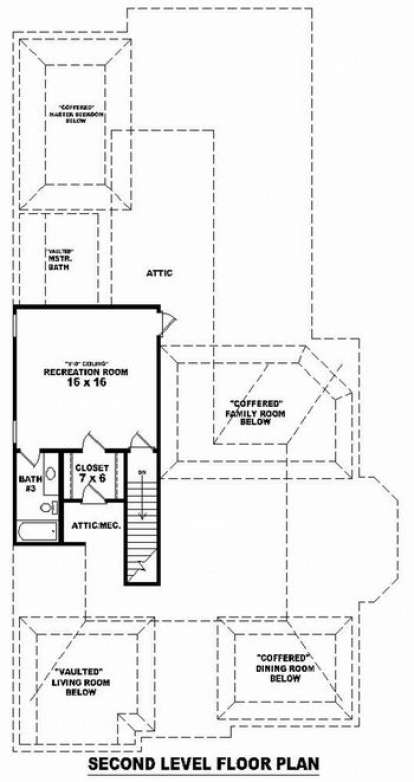 Floorplan 2 for House Plan #053-01885