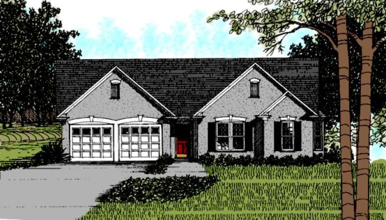 Ranch House Plan #036-00014 Elevation Photo