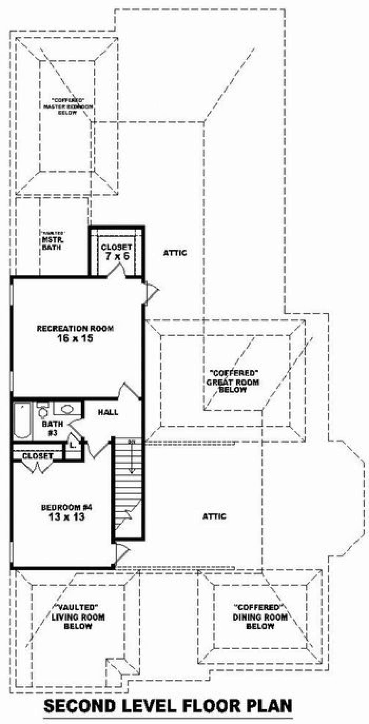 Floorplan 2 for House Plan #053-01889