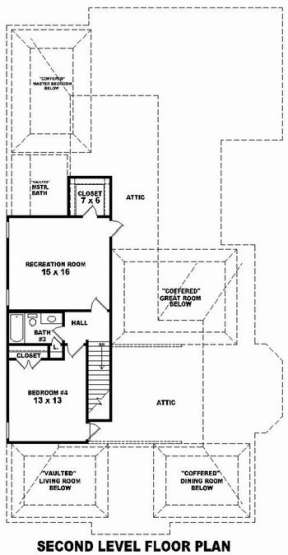 Floorplan 2 for House Plan #053-01890
