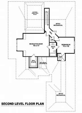 Floorplan 2 for House Plan #053-01893