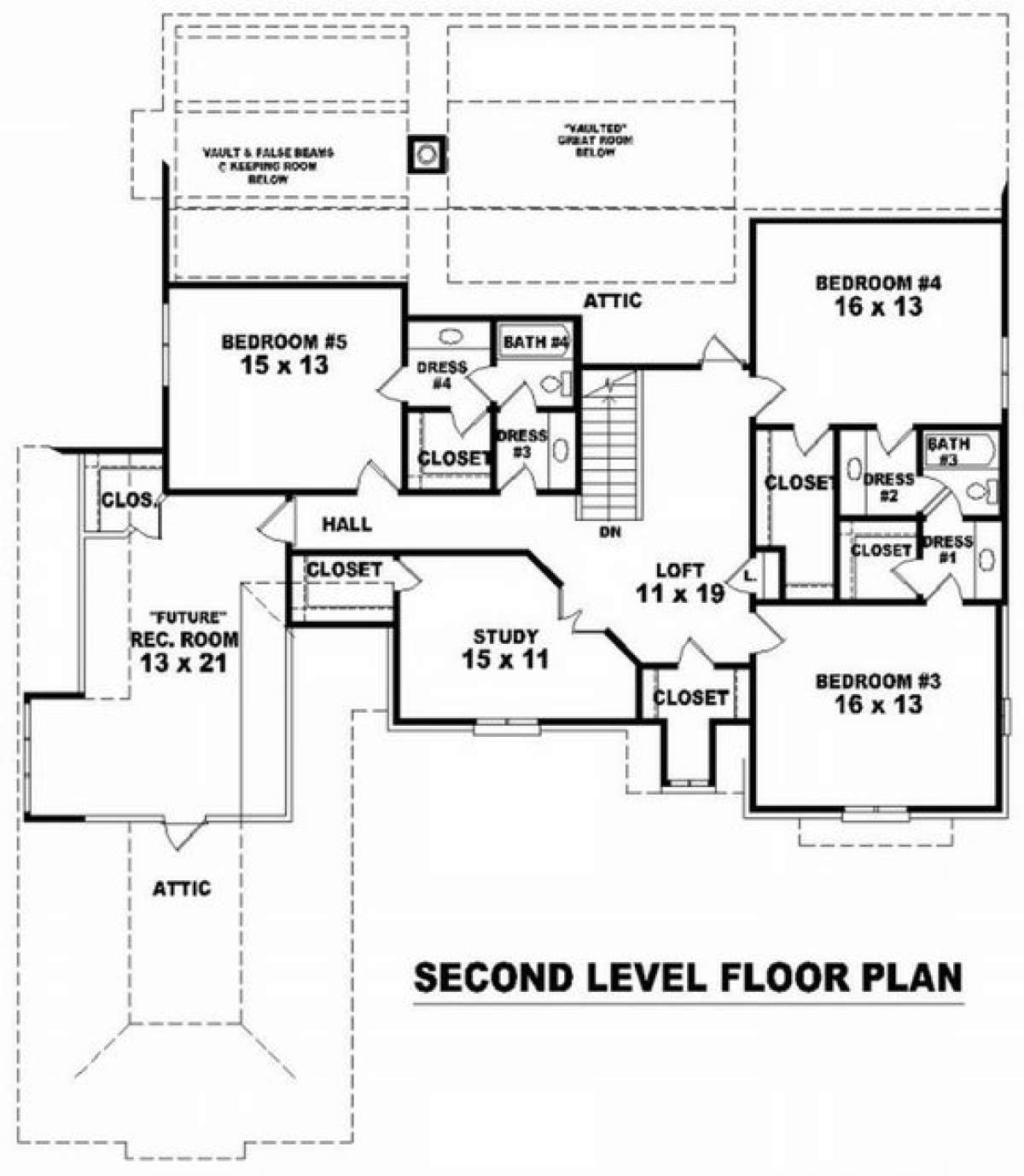Floorplan 2 for House Plan #053-01896