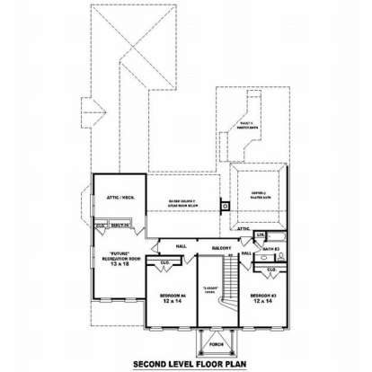 Floorplan 2 for House Plan #053-01898