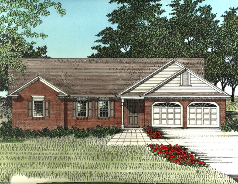 Traditional House Plan #036-00015 Elevation Photo