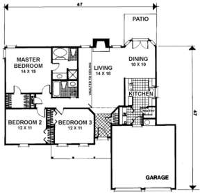 Floorplan for House Plan #036-00015