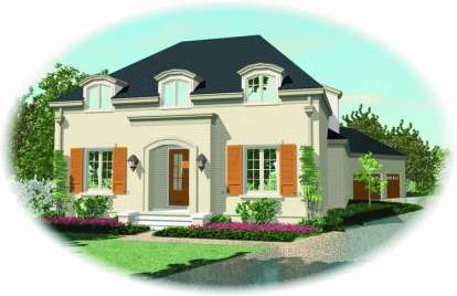 French Country House Plan #053-01901 Elevation Photo