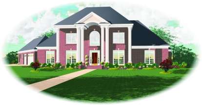 Luxury House Plan #053-01902 Elevation Photo