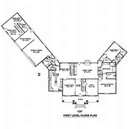 Floorplan 1 for House Plan #053-01902