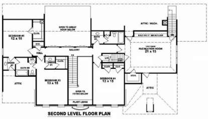 Floorplan 2 for House Plan #053-01912