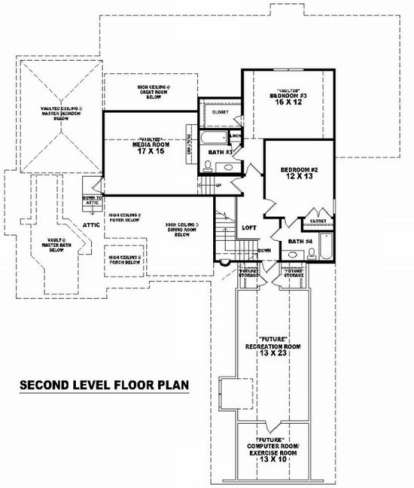 Floorplan 2 for House Plan #053-01914