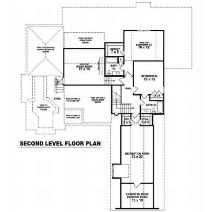 Floorplan 2 for House Plan #053-01917
