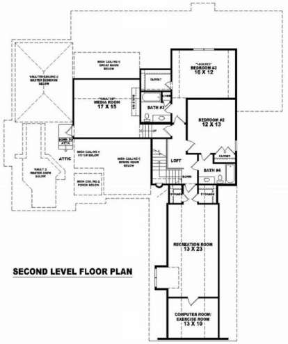 Floorplan 2 for House Plan #053-01918