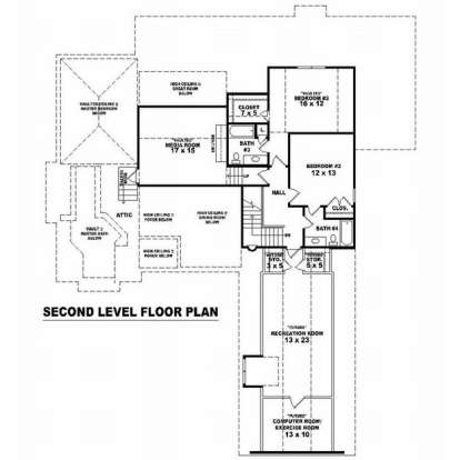 Floorplan 2 for House Plan #053-01919