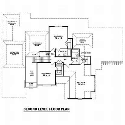 Floorplan 2 for House Plan #053-01920