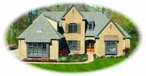 French Country House Plan #053-01922 Elevation Photo