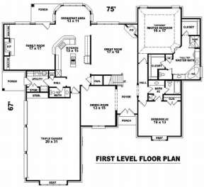 Floorplan 1 for House Plan #053-01922
