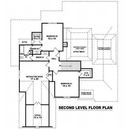 Floorplan 2 for House Plan #053-01923
