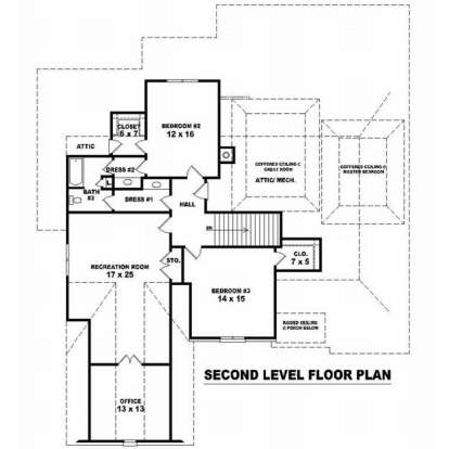 Floorplan 2 for House Plan #053-01923