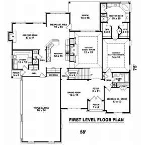 Floorplan 1 for House Plan #053-01927
