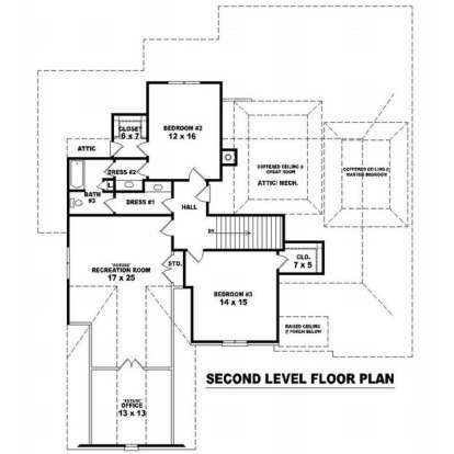 Floorplan 2 for House Plan #053-01927