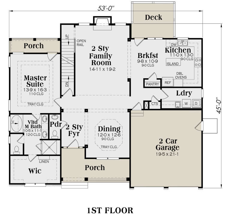House Plan House Plan #98 Drawing 1