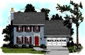 Traditional House Plan #036-00018 Elevation Photo