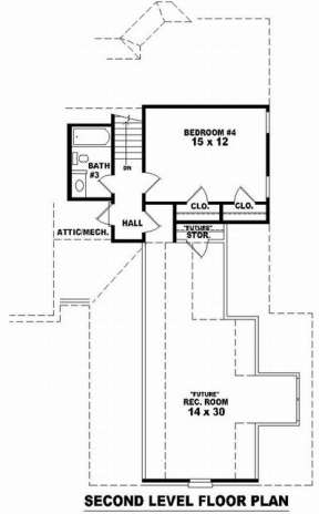 Floorplan 2 for House Plan #053-01930