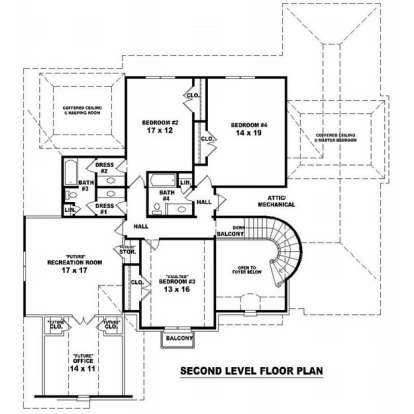 Floorplan 2 for House Plan #053-01934
