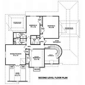 Floorplan 2 for House Plan #053-01935