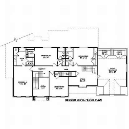 Floorplan 2 for House Plan #053-01938
