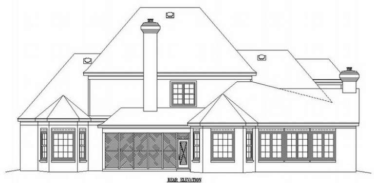 Traditional House Plan #053-01940 Elevation Photo