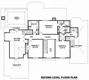 Floorplan 2 for House Plan #053-01940