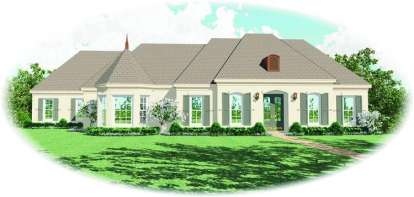 French Country House Plan #053-01945 Elevation Photo
