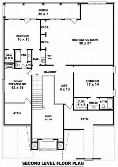 Floorplan 2 for House Plan #053-01947