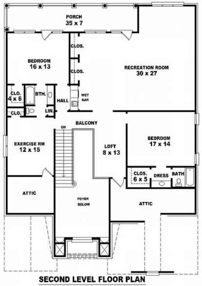Floorplan 2 for House Plan #053-01948