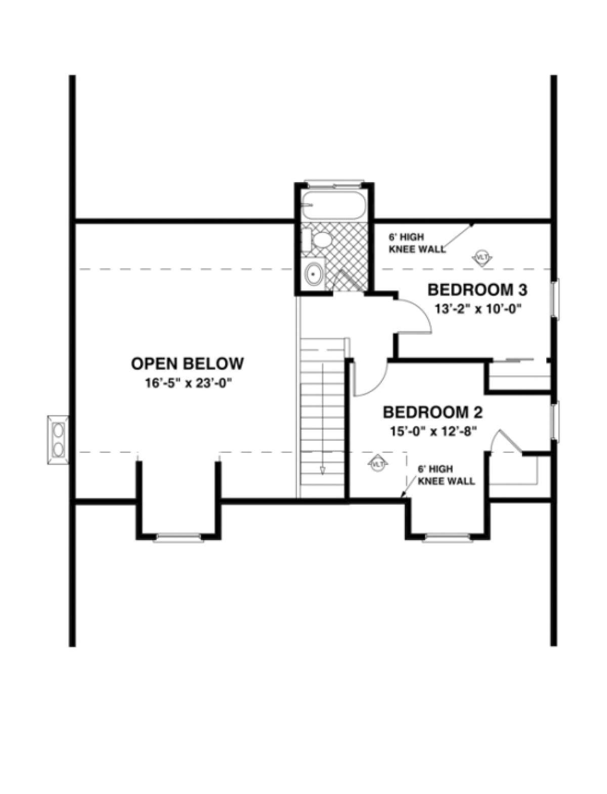 Second Floor for House Plan #036-00020